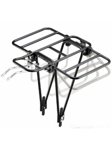 Багажник 24-28" задний 6-190266 алюм. CD-266, 2-х стоечн. регул. сварной, с доп. расширен. черный OS