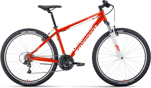 Велосипед FORWARD APACHE 27,5 1.0 CLASSIC (27,5" 21 ск. рост. 15") 2022, красный/белый, RBK22FW27918