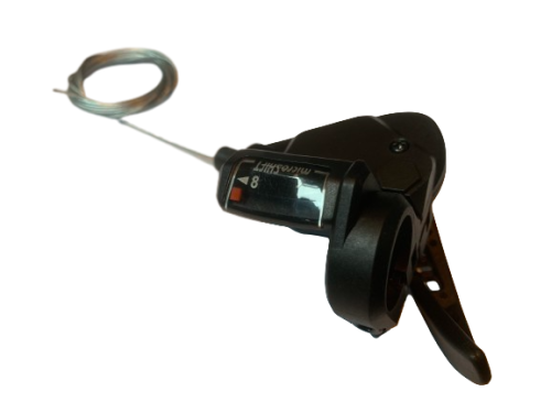 Рукоятка переключателя скоростей правая, TS38-8, триггер, 8 ск., 22,2 мм, 2500 мм, MICROSHIFT, черны