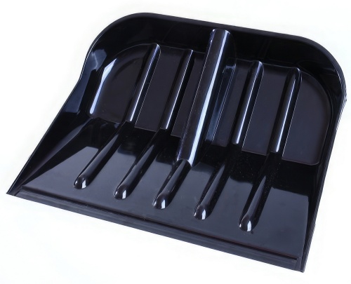 Лопата снеговая из поликарбоната ПК-1-Э черная без черенка (широкая) 455*400