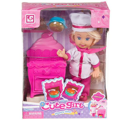 Игровой набор Cute Girl с куклой Милашка - Поваренок, K899-18