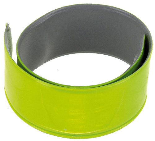 Светоотраж. лента 5-120902 на руку/ногу самозатяг. пара 30х340мм (200) желтая M-WAVE