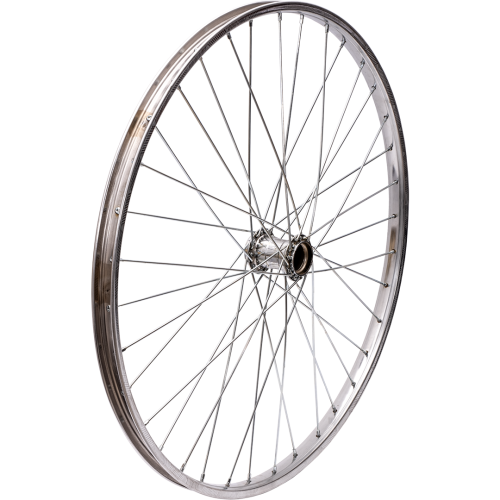 Колесо 28" заднее усиленное. Хромированный обод с корпусом (стакан) под Русскую втулку, H36. G11. спица Ø-3мм.
