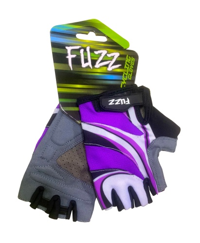 Перчатки 08-202531 лайкра LADY COMFORT фиолетовые, р-р XS, с петельками, на липучке FUZZ