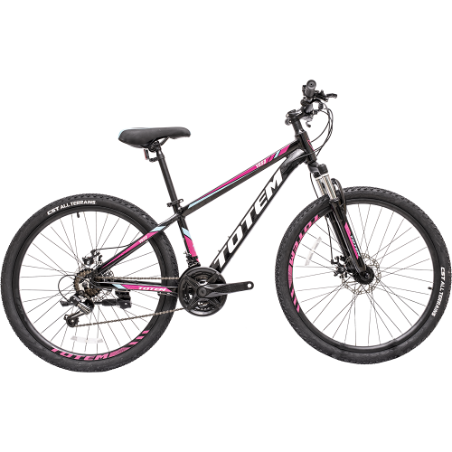 Велосипед TOTEM Y650 26" D (26" 21ск рост 13.5") 2023 черный/розовый
