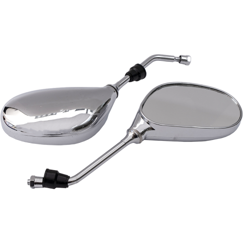 Зеркала (092/010) d=8мм бобовидные,хром (резьба 8мм)