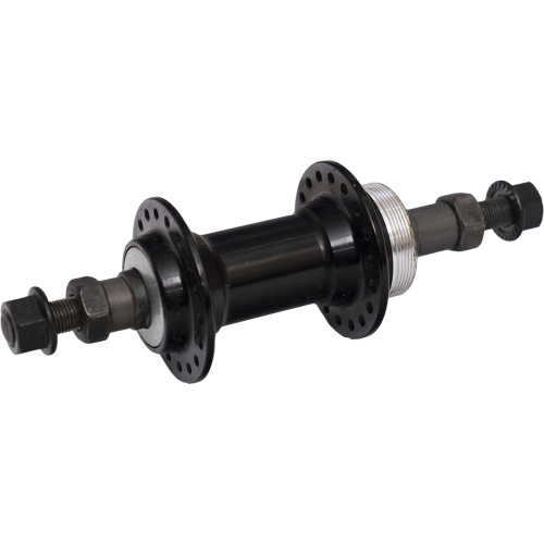 Втулка заднего колеса «QUANDO» из алюминия под трещотку (36Н. 14G.) Цвет: чёрный.