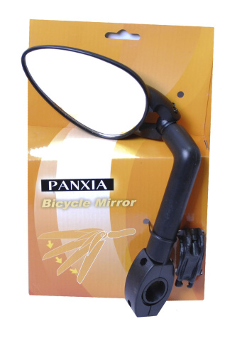 Зеркало 6-647332 эллипт. 3" плоское 2 степ. своб. кольц. крепление (50) черное