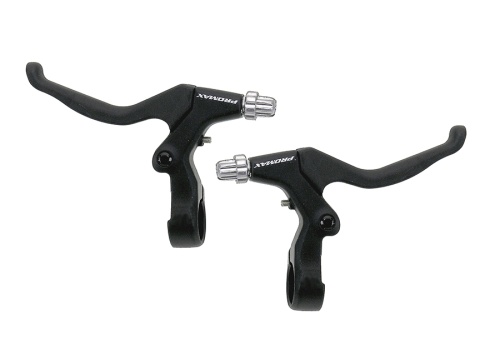 Тормозные ручки PROMAX 5-361497 алюм. V-брэйк/кантелив. регул. черные