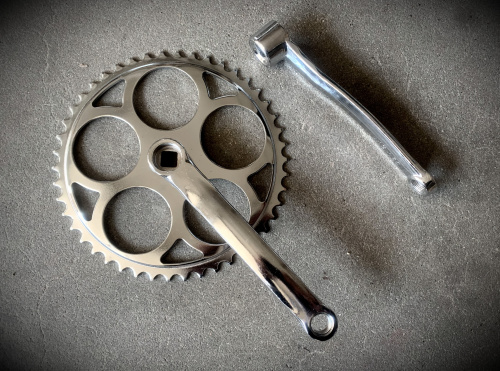 Шатуны 1зв. 46Т., L-165 мм. сталь под квадрат "PANCK" хром.