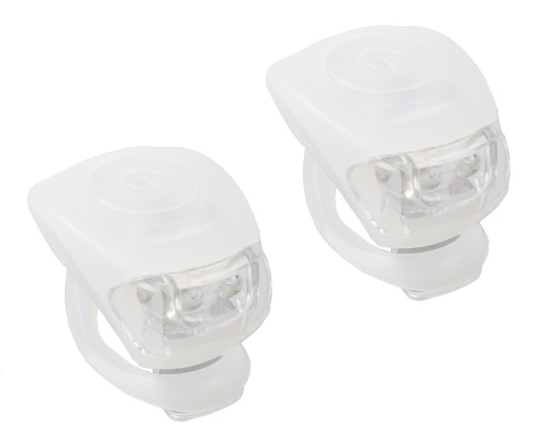 Комплект фонарей M-WAVE COBRA IV, 5-220632, перед. 2д/3ф+зад.2д/3ф 24г с батар. белый корпус