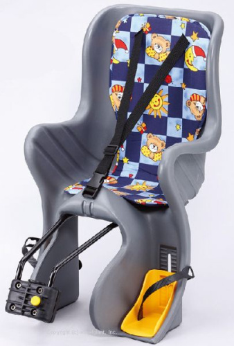 Сиденье 6-639157 детское SF-928LG на подсед. трубу до 22кг (6) серое