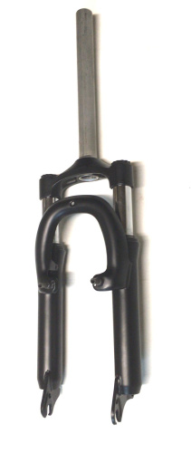 Вилка аморт. 00-210035 20" алюм, ход 45мм для диск и ободн торм.  260х28.6мм безрезьбовой шток, мат. черн, HORST AS45 BLACK