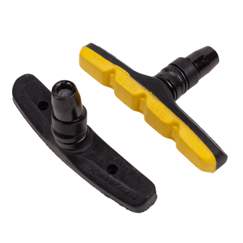 Колодки тормозные v-brake 5-361765 цветные симетр. 70мм (20) черно-желтые PROMAX