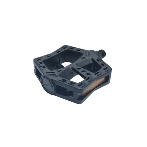 Педали 6-190420 пластик. LU-985  широкие BMX 107*94*21 мм, 368 г черные WELLGO