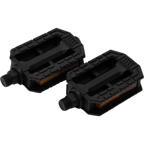 Педали детские, чёрный пластик (резьба крепления М14,2мм. (9/16"х20tpi))