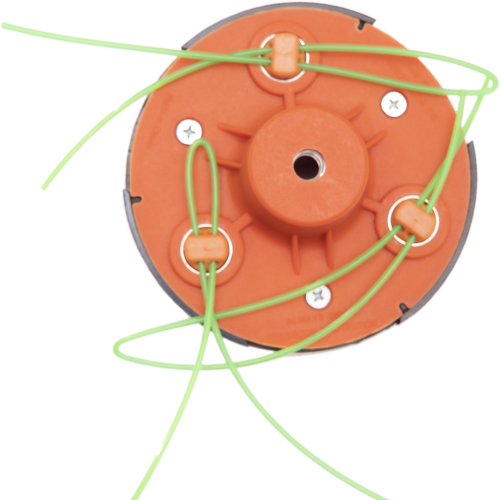 Головка косильная для бензотриммера с тремя лезвиями и леской