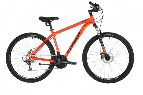 Велосипед STINGER 27.5" ELEMENT EVO красный, алюминий, размер 16"