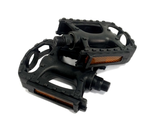 Педали пластик, черные, 14X1.25 