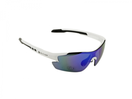 Очки 8-9201105 Vision LX солнцезащитные+чехол++поликарбонатные ударопроч. линзы кат. 3, белая матовая оправа-thermoplastic PC, 28гр. AUTHOR