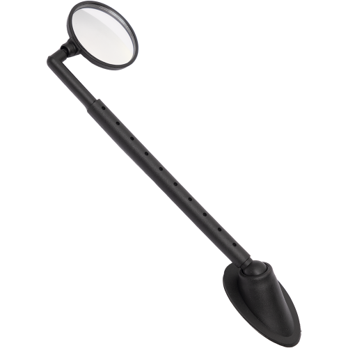 Зеркало на шлем 6-2270 панорамн. круглое 1,5" 3 степ. свободы телескоп. (100) черное