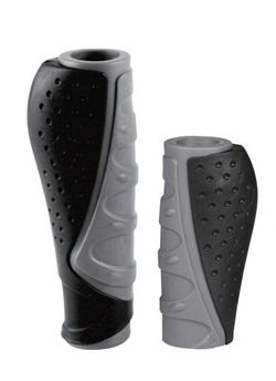 Ручки 00-170490 на руль H301 2-х компанент. резиновые 135+92мм (для грипшифт.) черно-серые