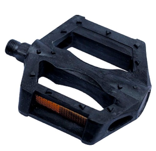 Педали HORST, 00-170170, пласт., широкие, с отражат., черные