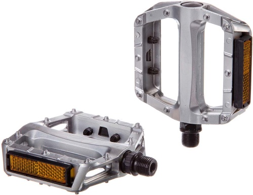 Педали STG FP-969, алюм, платформы, резьба 9/16", серебристые, Х87831