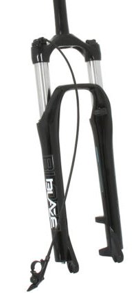 Вилка аморт. 1-0204 27.5"х28,6 пруж.-масл. удаленная регулир. гидравлическая блокировка на руле 100мм D черная RST BLAZE RL