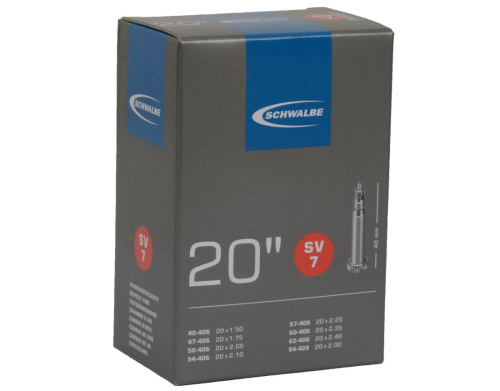 Камера. 20 спорт 05-10415313 SV7 20 x1,50-2,50 (40/62-406) IB 40mm. SCHWALBE