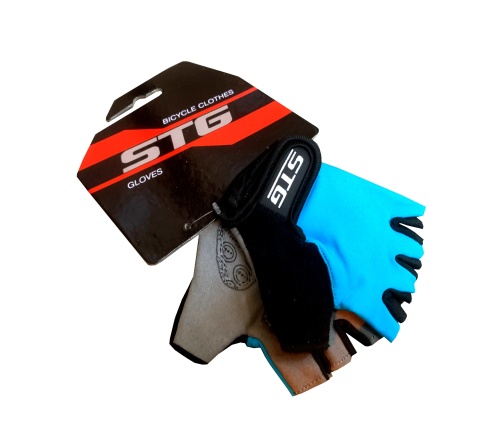 Перчатки STG детск.мод.819 с защитной прокладкой,застежка на липучке, размер S,синие