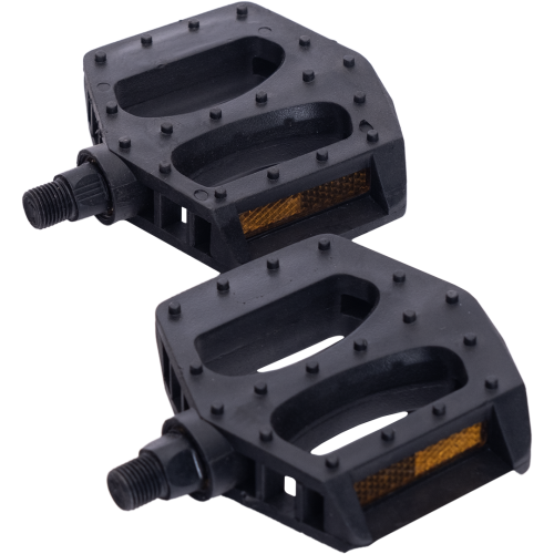 Педаль пластиковая (008) аналог "Neco" WP-401-2, с подшипн, больш пл, 1/2" 12,6х1,25