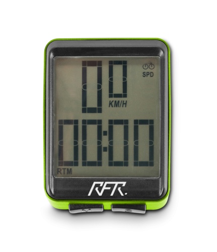 Велокомпьютер RFR CMPT, беcпроводной, 12 функций, green, код 14094