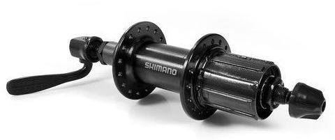 Втулка задняя Shimano TOURNEY, EFHTX5008AZAL, 2-6008, алюм. 36отв. 8/9ск. с эксц. черная, инд. уп.