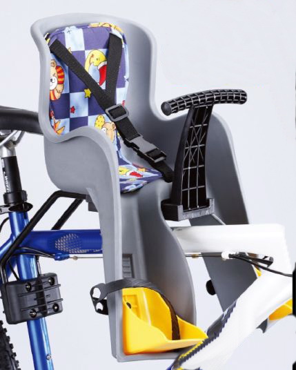 Сиденье 6-908 детск. GH-908E перед. на подсед. штырь до 4лет/15кг (8) серое