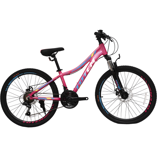 Велосипед TOTEM 1100 24" D (24" 21ск рост 12") 2023 розовый