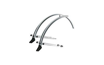 Крылья 0-10958 металлопласт. SKS-10958 Commuter ATB 60mm, 26", серебристые с брызгов.(Германия)