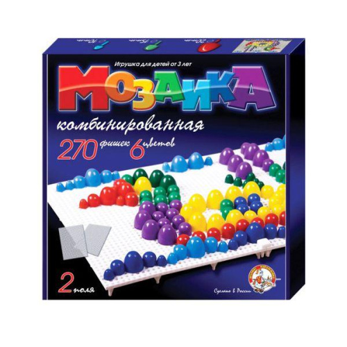 Мозаика d10+d15+d20/6цв/270шт