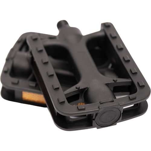 Педали 00-170288 пласт. с шарик. подш. с отражат. резьба 1/2" (50) черные