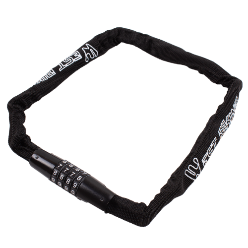 Противоугонный цепной велосипедный замок West Biking 1150 мм, 4-значный кодовый, сталь