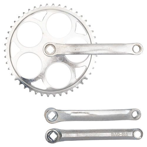 Комплект шатунов «PANCK» под квадрат на 46 зубьев (46T, L-165 мм.) хром