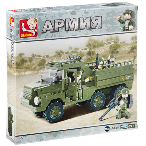 Конструктор SLUBAN Армия, 230 деталей M38-B0301R