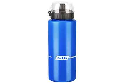 Фляга STG DC-BT-54 600мл с защитной крышкой синяя/белая