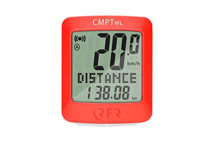 Велокомпьютер RFR CMPT, беспроводной красный, код 14014