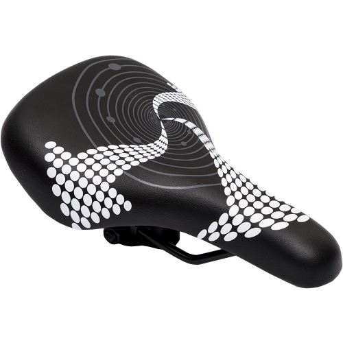Седло, Детское, HF-AZ-9008, 235 мм x 150 мм, черный/белый, , HONGFEI, RSAHFAZ90082
