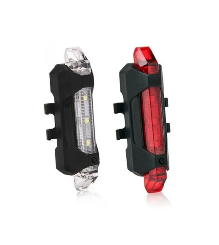 Комплект фонарей AUTHOR Stake Mini USB SET, 8-12040140, быстросъем. 3ф перед+зад. USB Li-ion