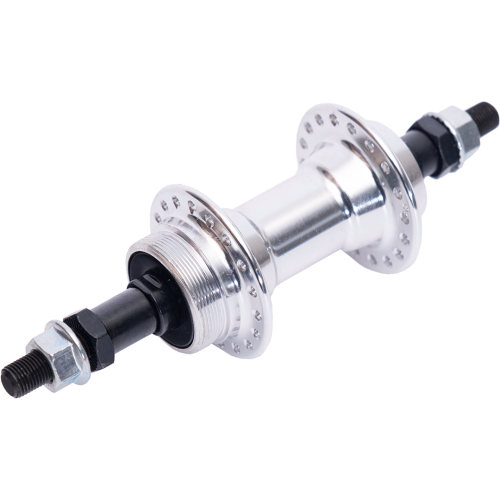 Втулка 5-325132 алюминиевая задняя 36отв. для трещотки, с гайками, OLD130мм, ось 175мм, серебристая ECO MODEL