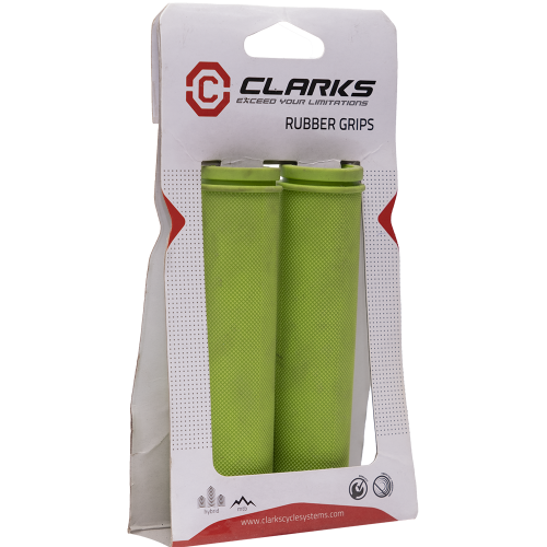 Ручки .С98-130 на руль 3-378 резиновые 130мм зеленые CLARK`S NEW