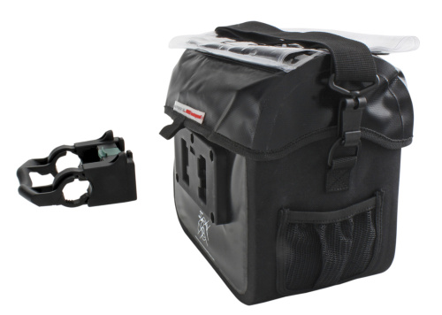 Сумка 5-122715 на руль 22,0-31,8мм 100%-влагозащ. V=7л б/съемн. с плеч. ремнем черная OTTAVA M-WAVE