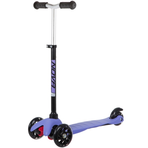120H.DISCOKIDS.BVL20 Самокат Novatrack Disco-kids Basic для детей, свет.колеса PU пер.120*24  задн.7